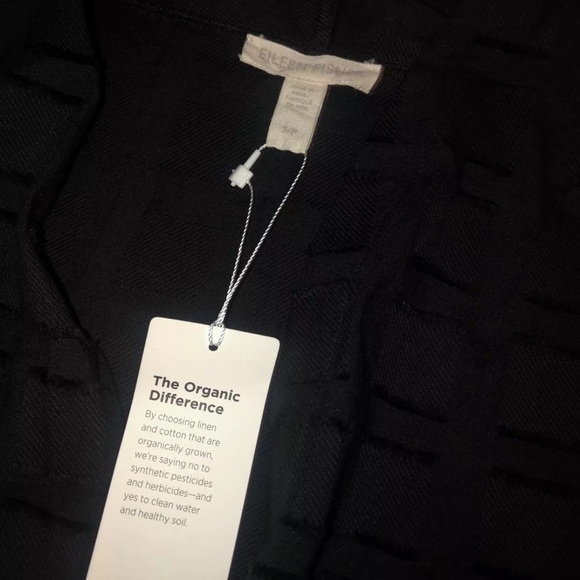 Eileen Fisher Org. Cotton Elbow Sleeve Kimono Jacket Small NWt - Picture 10 of 10